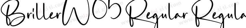 BrillerW05 Regular Regular字体转换